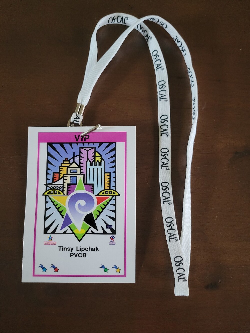 The Senior Olympics National Senior Summer Games Pittsburgh 2005 VIP Credential
